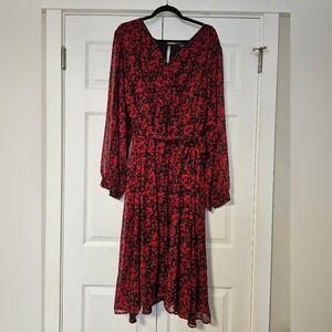 Torrid Midi Crinkle Chiffon Dress